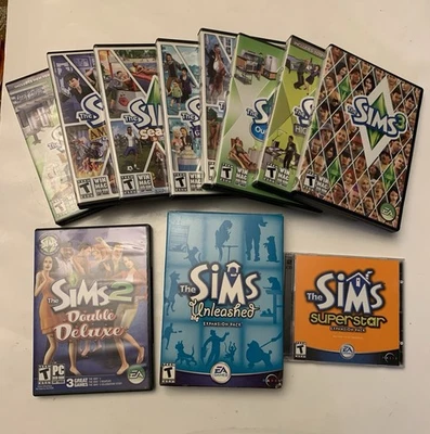Sims 3 Super Bundle (Original Disc & 7 Erweiterungen) Sims 2 Double & andere LESEN - Bild 1 von 4