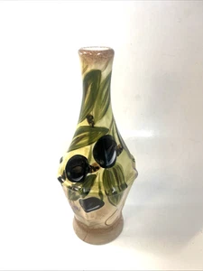 Bottiglia dispenser olio olive dipinta a mano piani tavolo cucina ceramica illimitata - Foto 1 di 7
