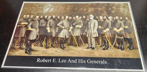 Robert Lee and Confederate Generals Civil War Poster Laminated 11 x 17 Inches - Picture 1 of 6