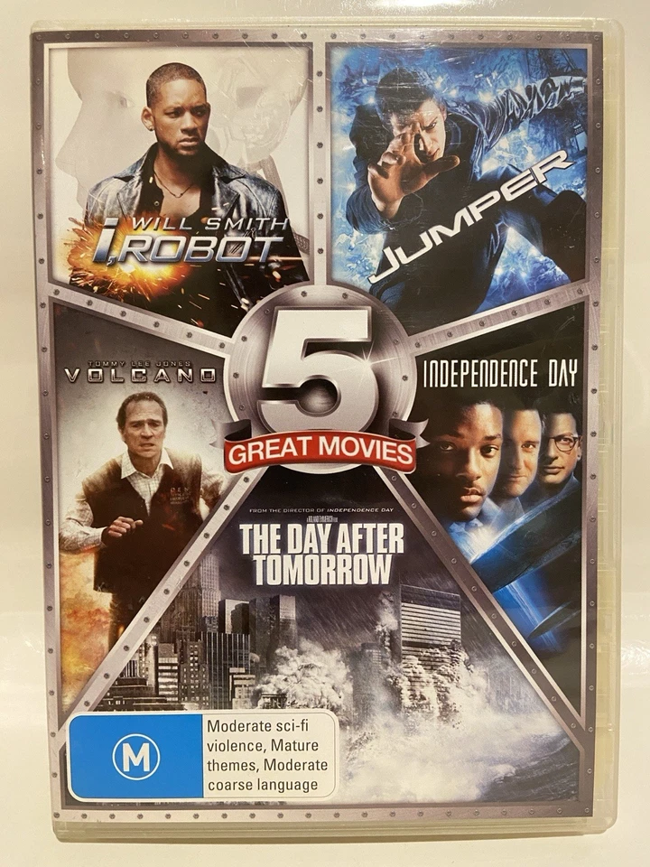 5 Great Movies (DVD, 2004) 5 Disc Set - Region 4 - FREE POSTAGE - image 1 of 1