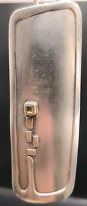 Vintage Silber 925 Brosche Anhänger Mit Citrin Stein Goldschmiede Arbeit - Bild 1 von 8