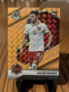 2021-22 Mosaic World Cup #48 Jakub Moder Orange Fluorescent Rookie Poland SP - Picture 1 of 2