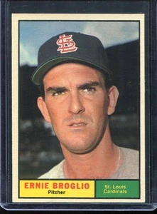 1961 Topps Baseball # 420 Ernie Broglio (NM) Near Mint - Picture 1 of 2