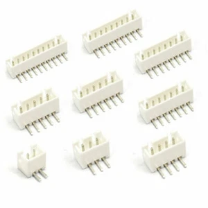 XH 2,54 mm JST XH PCB rechter Winkel 90° Kopfzeile und Stecker Stecker 2/3/4/5/6 ~ 10 Pin - Bild 1 von 11