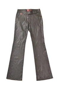 Pantalones acampanados Miss Sixty Basic Italia Roxy Vintage Y2K imitación cuero talla 27 - Imagen 1 de 8