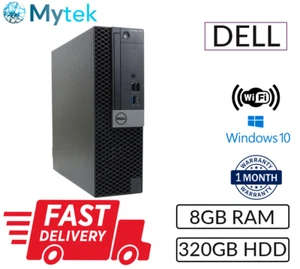 Fast PC Computer Dell OptiPlex 7050 SFF Intel Core i7@3.40 8GB 320GB HDD Win 10 - Afbeelding 1 van 6