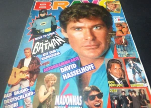 Bravo 40/1989  David Hasselhoff mit Autogrammkarte/Batmann/Udo Lindenberg - Bild 1 von 6