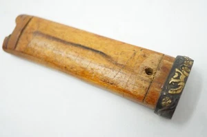 Japanese Tanto Knifehandle Antique Tsuka with Fuchi Original from Japan 0228F15 - Picture 1 of 12