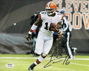 Josh Cribbs Signed Autographed Cleveland Browns 8x10 Photo Kent State PSA/DNA - Picture 1 of 2
