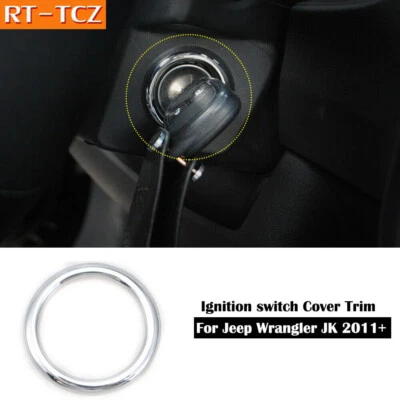 Sliver For 2011-2017 Jeep Patriot Compass 10-15 Ignition Switch Ring Cover Trim Foto 1 de 4