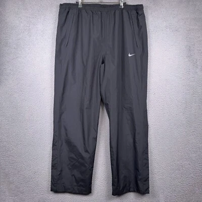 Pantalones de golf Nike para hombre XXL negros calce tormenta pista tobillo cremallera lluvia resistente al agua Foto 1 de 4