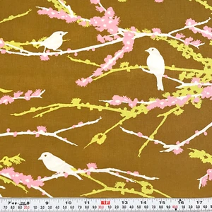 Joel Dewberry Westminster Fibers Sparrows Cotton Fabric Remnant 13" x 43" - Picture 1 of 2