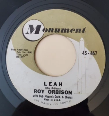 Roy Orbison LEAH / WORKIN' FOR THE MAN (ROCK N ROLL 45) #467 PLAYS VG+ - Image 1 of 4