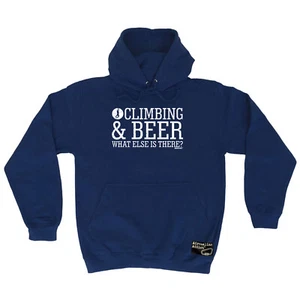 Rock Climbing Aa And Beer What Else Is There - Novelty Mens Funny Hoodies Hoodie - Picture 1 of 10