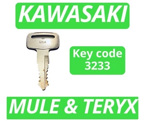 Kawasaki Teryx Mule Replacement Key Cut to Code 3233 Defected - Bild 1 von 1