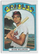 1972 Topps Mark Belanger #456 Baltimore Orioles Shortstop