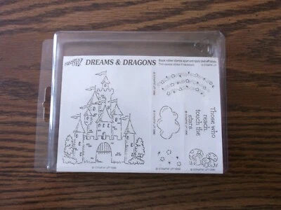 Stampin' Up! Juego de sellos de goma Sueños y dragones NUEVO Foto 1 de 2