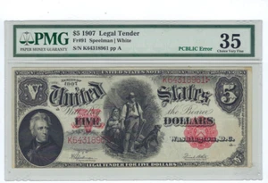 1907 5 woodchopper pmg 35 FR#91 With Pcblic Error - Picture 1 of 2