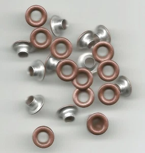 BRUSHED COPPER Round 1/8" EYELETS Scrapbooking Stamping Card Making - Picture 1 of 1