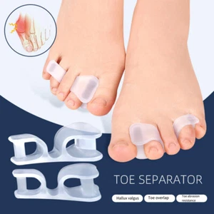 Almohadilla correctora de pulgar separadora de dedos juanete ortopédica hallux valgus alivio del dolor - Imagen 1 de 9