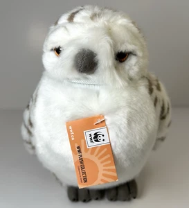 WWF Snowy Owl 8” Turning Head Plush Collection Stuffed Animal Vintage 1986 Tags - Bild 1 von 8