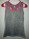 J&Me Athletic 2 Racerback Tank Tops Magenta Gray Black And Fluorescent Yellow...