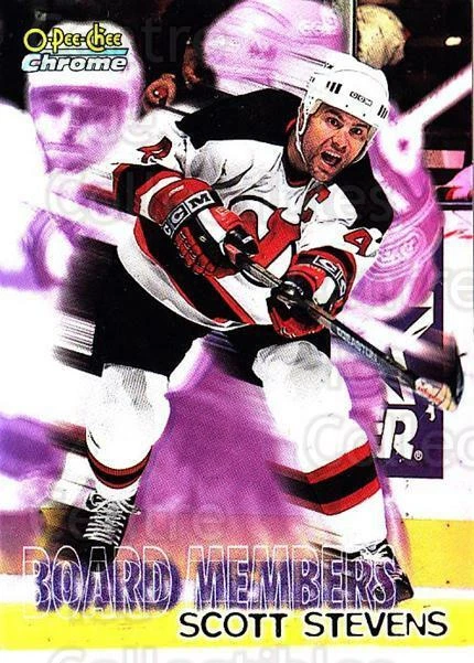 1998-99 O-Pee-Chee Chrome Board Members Refractors #12 Scott Stevens - Image 1 of 1