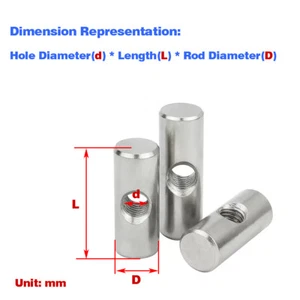 304 SS Cylindrical Pin Middle Punching Embedded Nut/Shaped Hammer Nut M4M5M6 - Picture 1 of 28