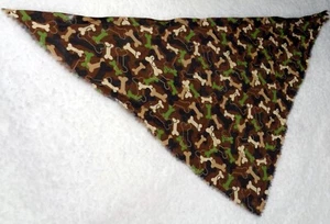 Camouflage Bones Dog Bandana - Picture 1 of 2