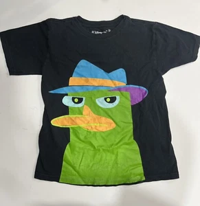 PHINEAS & FERB (2009) Official Disney AGENT P PERRY THE PLATYPUS T-Shirt M (7-8) - Picture 1 of 3