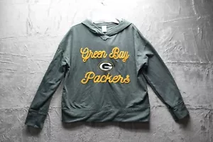 NFL Green Bay Packers Women's Long Sleeve Hooded Sweatshirt, Size M - New - Picture 1 of 6