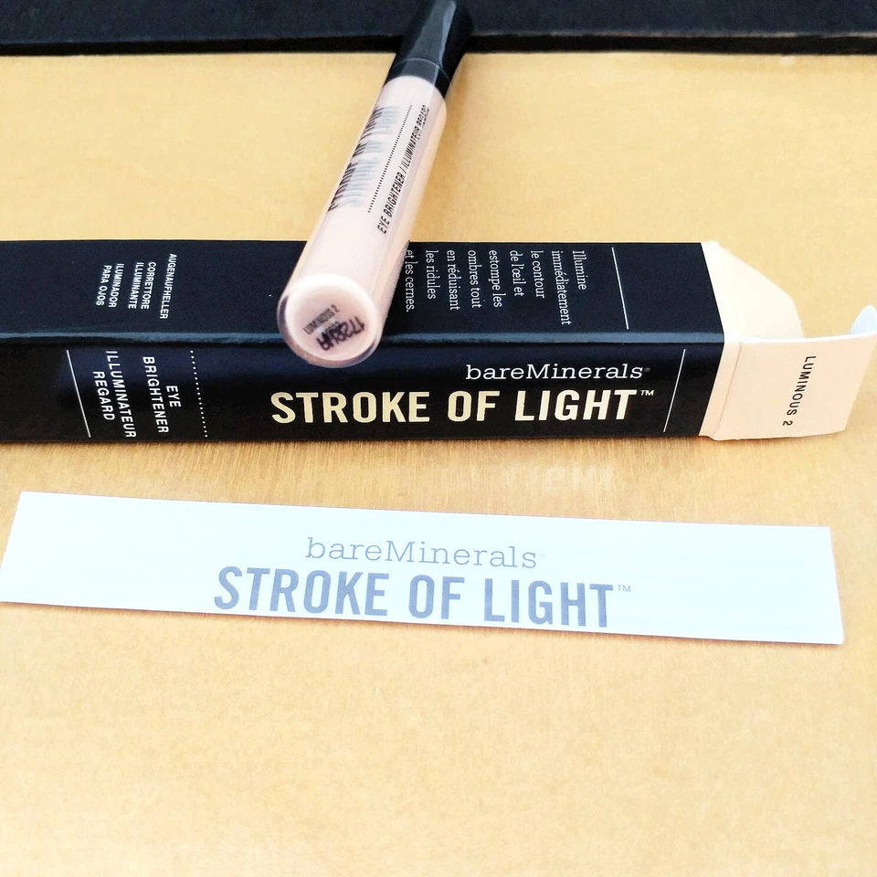 BareMinerals Luminous 2 Stroke of Light Eye Brightener FULL SZ 5.5 ml 0.18 Fl oz