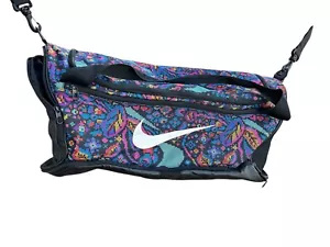 Nike Brasilia Medium Duffel Bag Abstract Print BA6043-010 RARE GUC - Picture 1 of 13