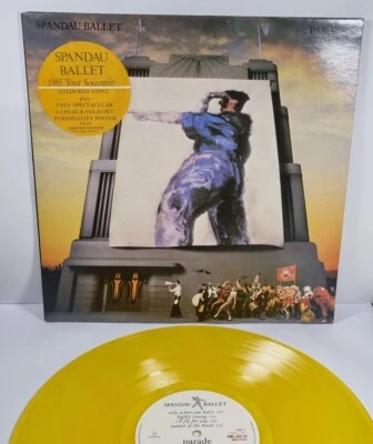  Rare Spandau Ballet Vinyl Record Parade LP 1985 Tour Souvenir Yellow Vinyl - Image 1 of 4