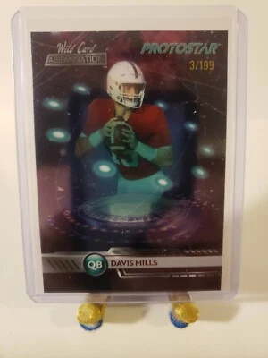 2021 Wild Card Alumination Protostar  Davis Mills #PS-8 Rookie RC SP /199  - Image 1 of 2