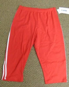 Womens Bermuda Shorts GW Sports Red Sweat Plus Elastic Waist-size 2X - Picture 1 of 3