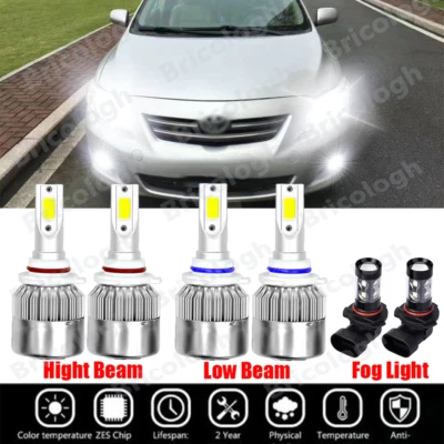 Combo 6x luces antiniebla LED y faros para Toyota Corolla 2005 2006 2007 2008 Foto 1 de 4