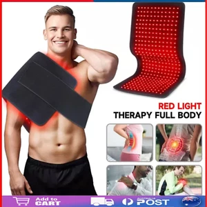 LED Infrared Red-Light Therapy Pad Mat Device Back Muscle Body Pain Relief AU ! - Picture 1 of 9