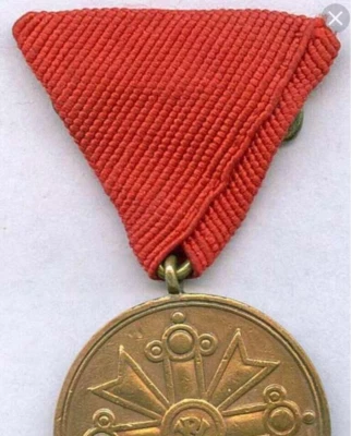 Cinta de medalla de repuesto para medalla letona Viestura 2ª clase, anterior a la Segunda Guerra Mundial Foto 1 de 2