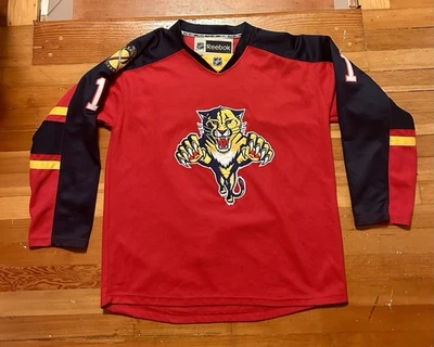 Camiseta deportiva de hockey vintage de la NHL Reebok Florida Panthers Roberto Luongo roja en casa 52 XL Foto 1 de 4