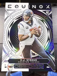 2023 CJ Stroud Panini Obsidian Purple Equinox Rookie #10 18/75 - Imagen 1 de 2