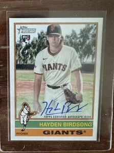Hayden Birdsong 2025 Topps Heritage Real One Rookie Autograph Auto Giants - Picture 1 of 2