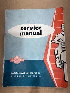 Vintage Harley Davidson 1959-1962 Sportster 55 OHV Motorcycle Service Manual - Bild 1 von 12