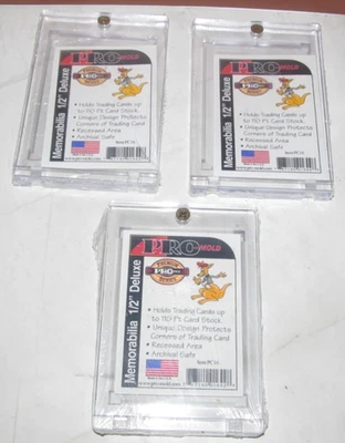 3 Empty Graded Card Holder PSA Style Slab Trading Sports Cards Protector Case - Image 1 of 2
