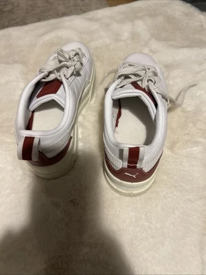PUMA White Leather Girls Size Uk3 35.5 Eur - Image 1 of 4