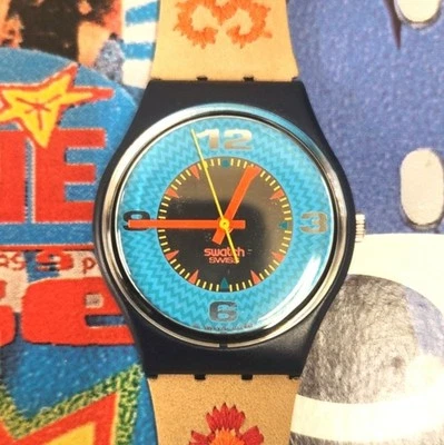 Reloj Swatch CANCUN GN126 1993 Estándar Caballeros Nuevo Antiguo Stock Foto 1 de 4