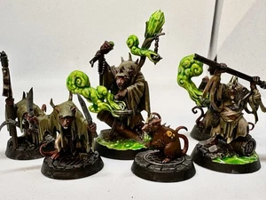 SKABBIK'S PLAGUEPACK WARBAND UNDERWORLDS SKAVEN PLAGUE MONKS WARHAMMER AOS - Picture 1 of 4