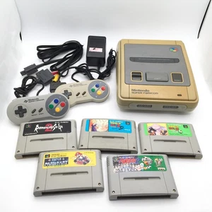 Nintendo Super Famicom Console SFC SNES Bundle Games Japan NTSC-J Tested - Picture 1 of 13