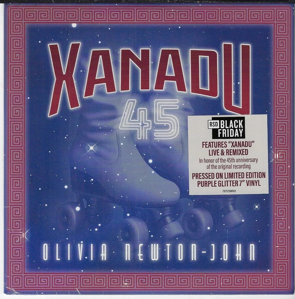 RSD BLACK  FRIDAY 2025 SEALED OLIVIA NEWTON JOHN XANADU 7” PURPLE GLITTER VINYL - Image 1 of 1