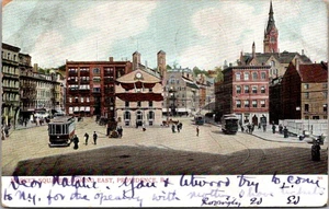 MARKET SQUARE looking east PROVIDENCE, Rhode Island RI c1909 UDB Postcard - Picture 1 of 2
